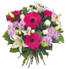 International - Pink, Lavender and White Bouquet