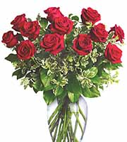 Always On My Mind Dozen Roses Vase