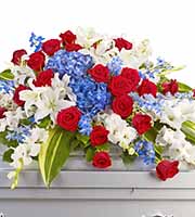 Patriotic Casket Spray