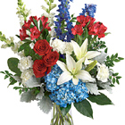 Patriotic Floral Tribute Bouquet