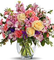 Pretty Pastel Flowers Bouquet Premium